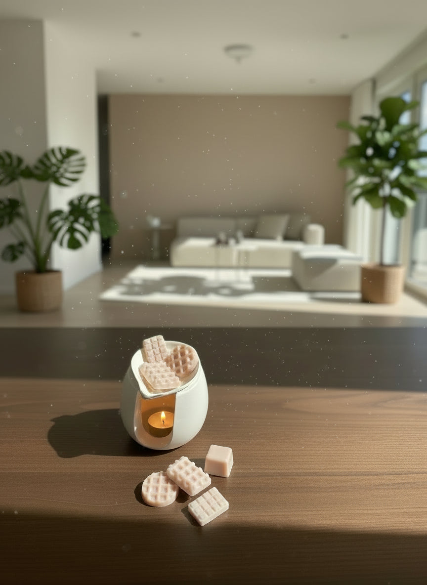 Combo Wax Melts Comida + Pebetero + Velas Pebetero