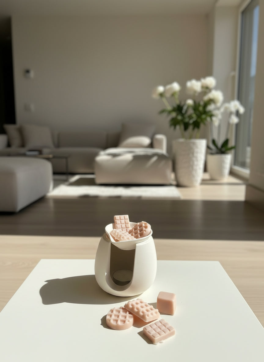 Combo Wax Melts Comida + Pebetero + Velas Pebetero