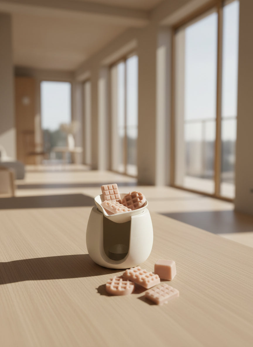 Combo Wax Melts Comida + Pebetero + Velas Pebetero