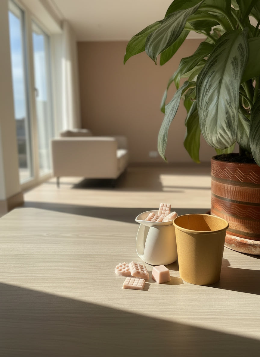 Combo Wax Melts Comida + Pebetero + Velas Pebetero